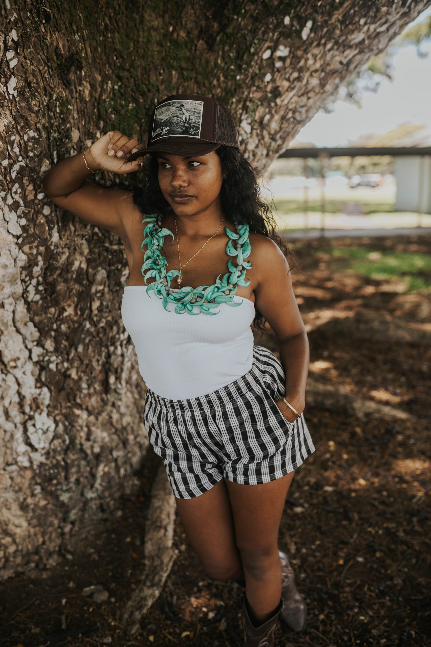 One Throw Trucker Hat—throw net