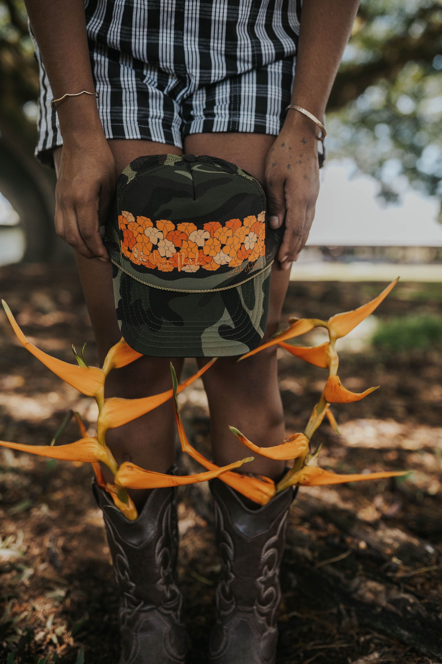 Lei It on Thick Trucker Hat