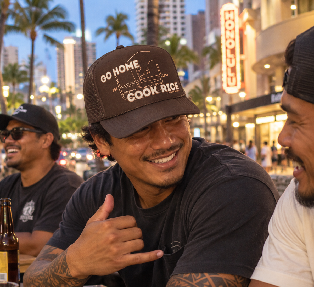 Go Home, Cook Rice Trucker Hat