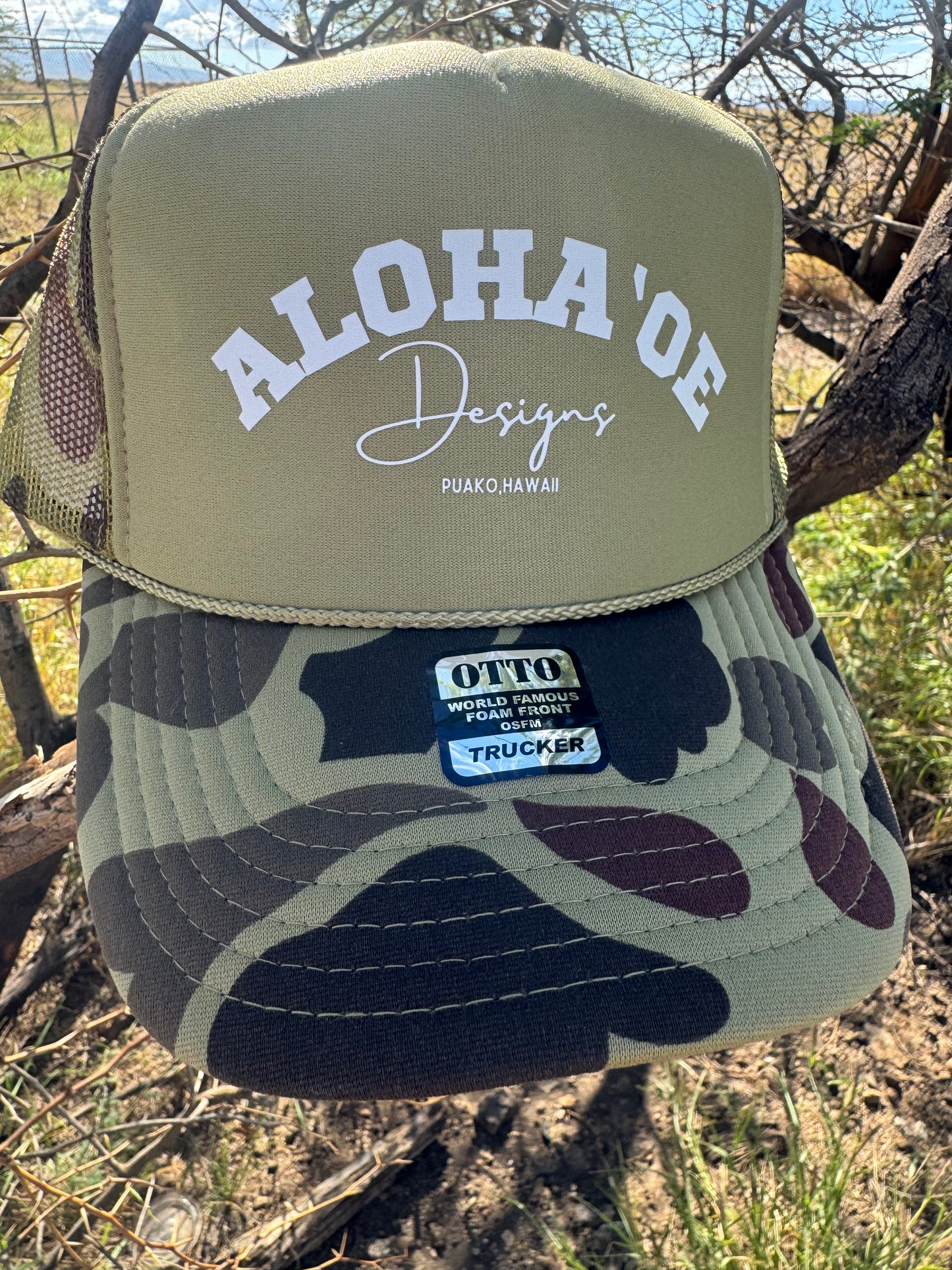 Aloha ‘Oe Designs Puako, Hawaii Trucker Hat