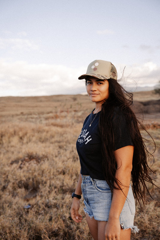 Soul of Island living (coconut) Trucker Hat by Aloha ‘Oe Designs