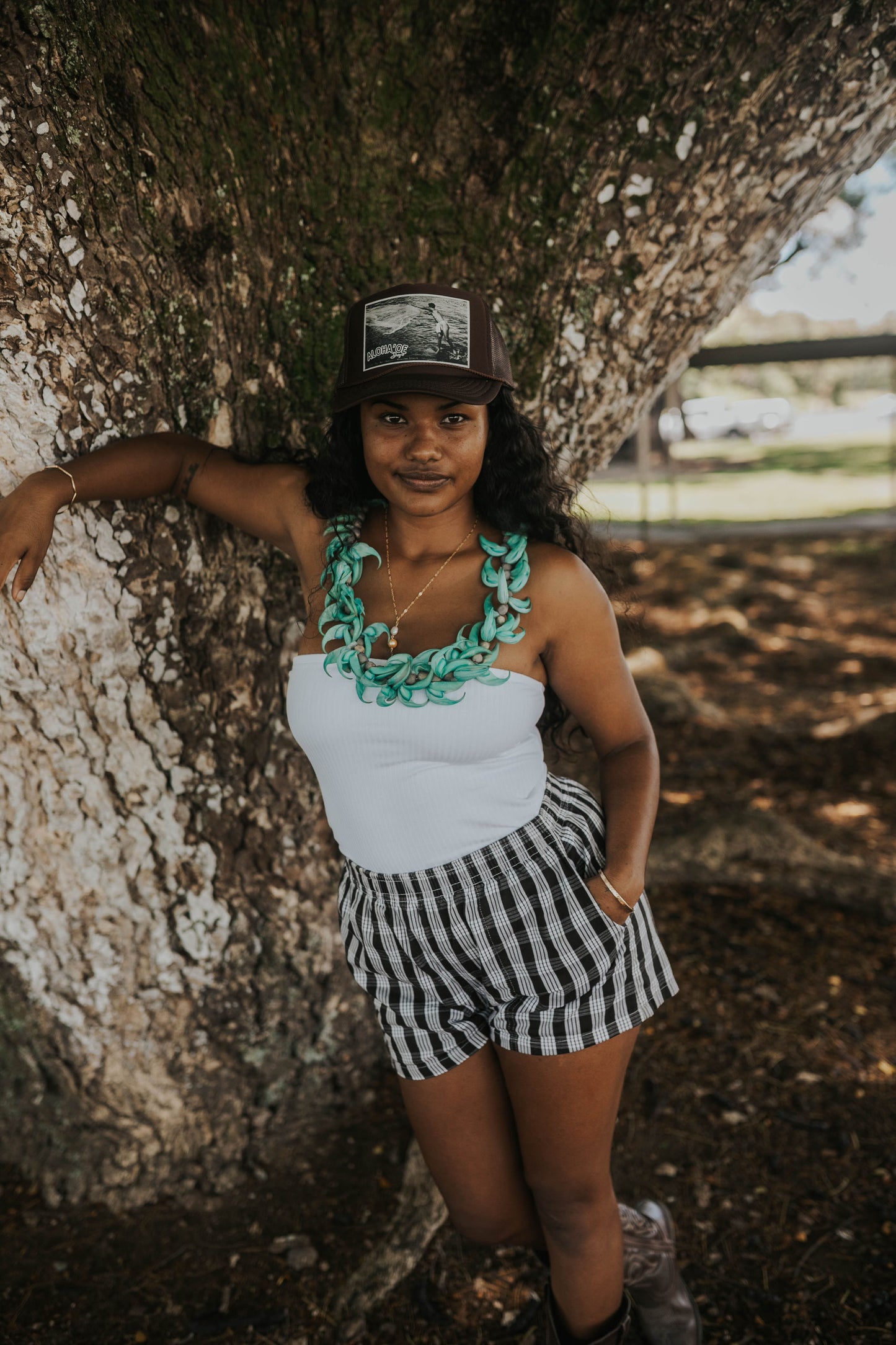 One Throw Trucker Hat—throw net