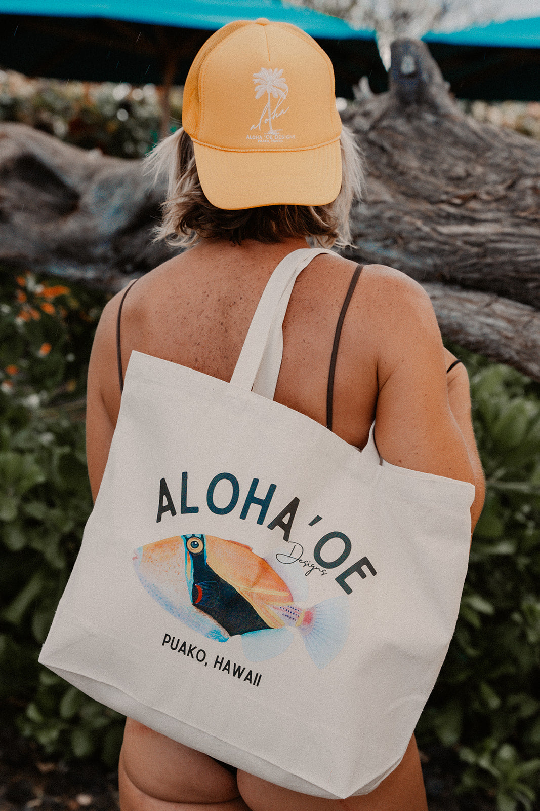 Humuhumunukunukuapua’a Canvas Tote by Aloha ‘Or Designs