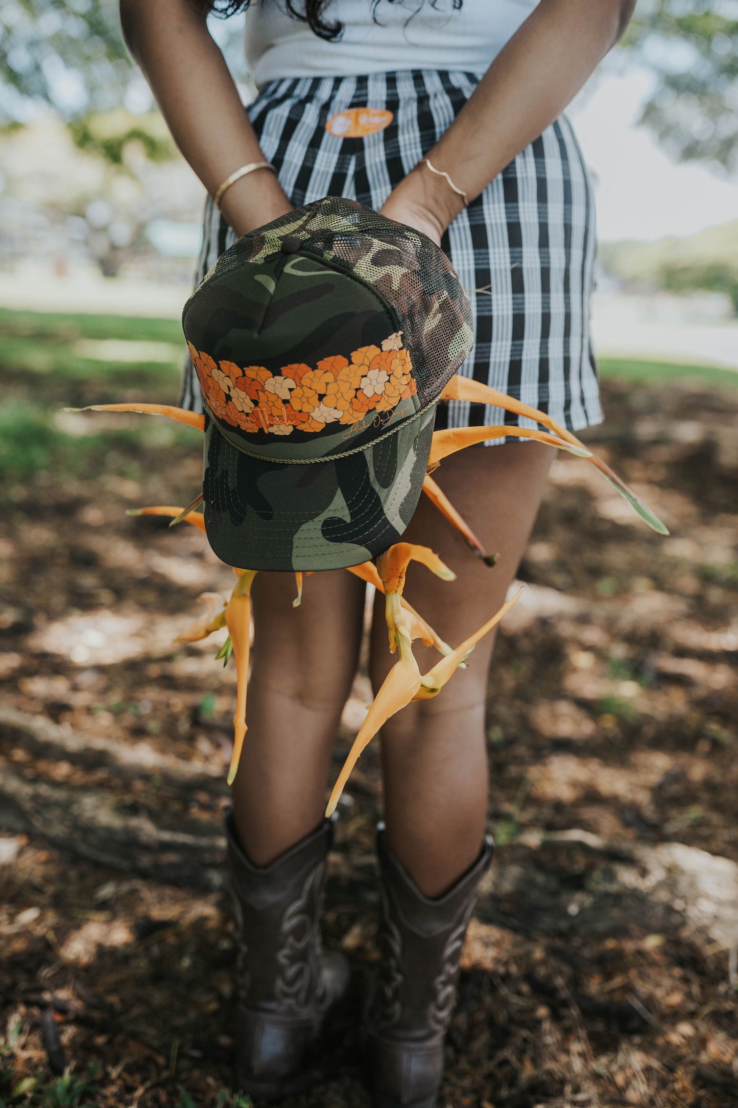 Lei It on Thick Trucker Hat