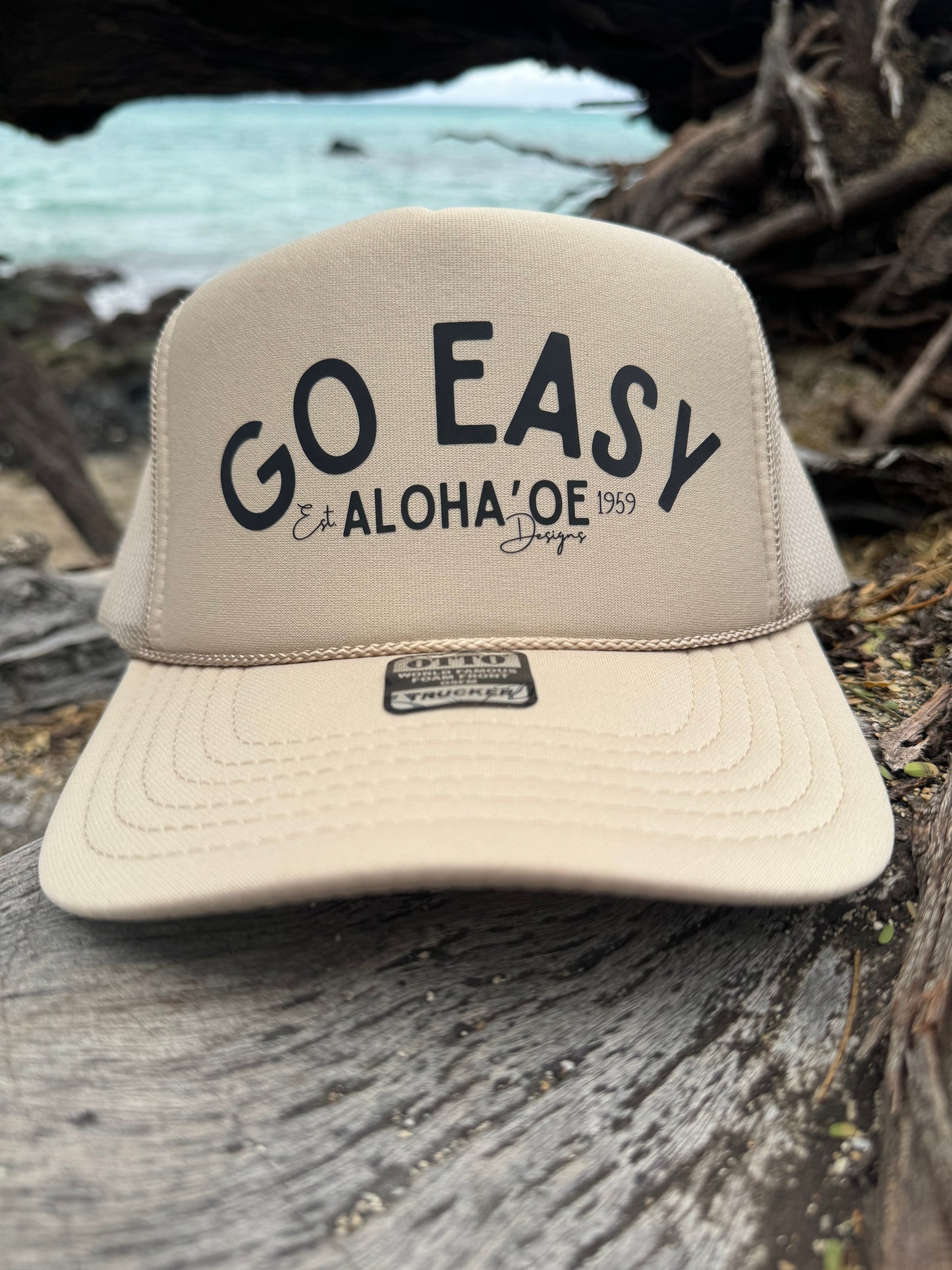 Go Easy Trucker Hat by Aloha ‘Oe Designs