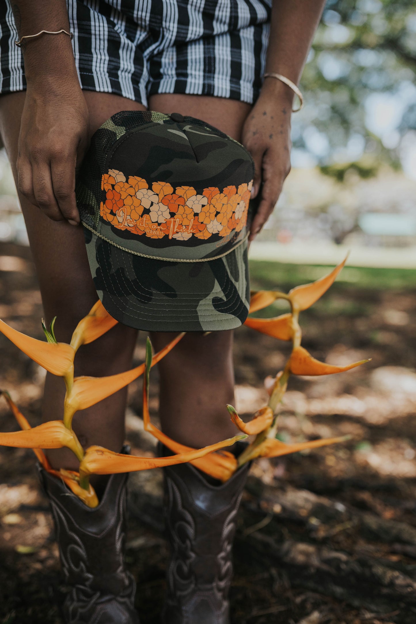 Lei It on Thick Trucker Hat