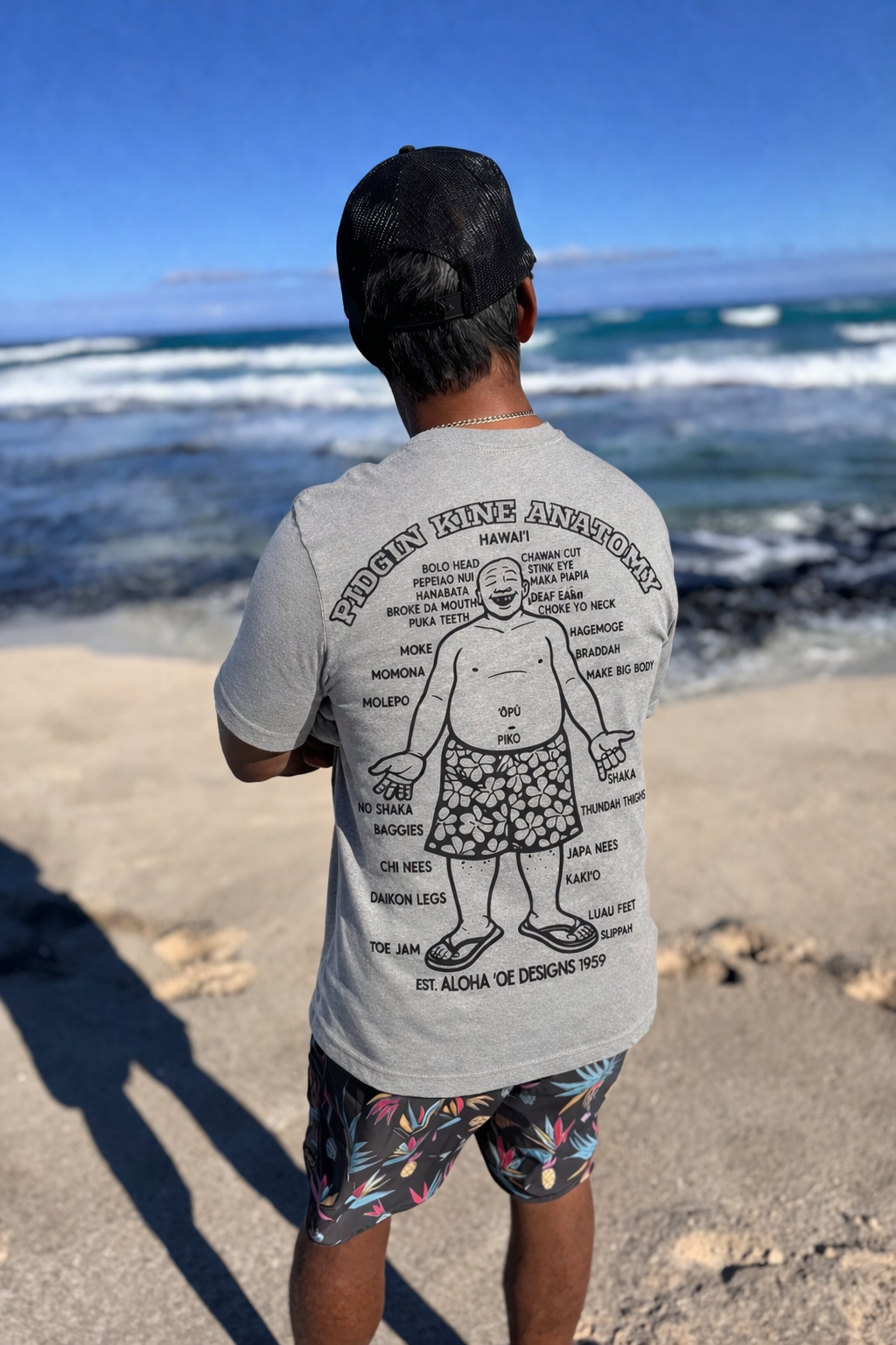 Pidgin Kine Anatomy Tshirt