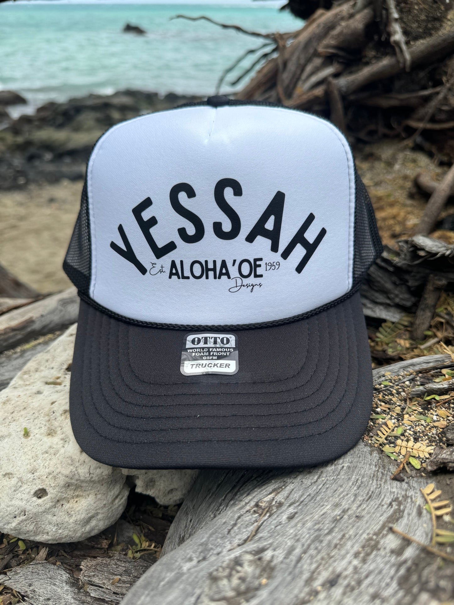 Yessah Trucker Hat by Aloha ‘Oe Designs