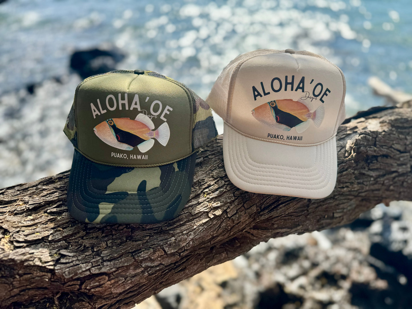 Humuhumunukunukuapua’a Trucker Hat by Aloha ‘Oe Designs