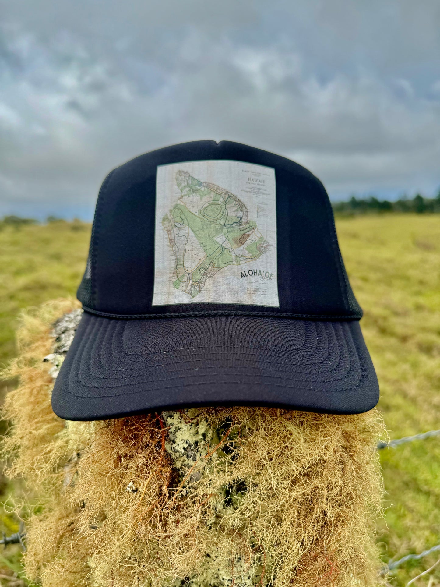 Hawaii Territory Map Trucker Hat by Aloha ‘Oe Designs