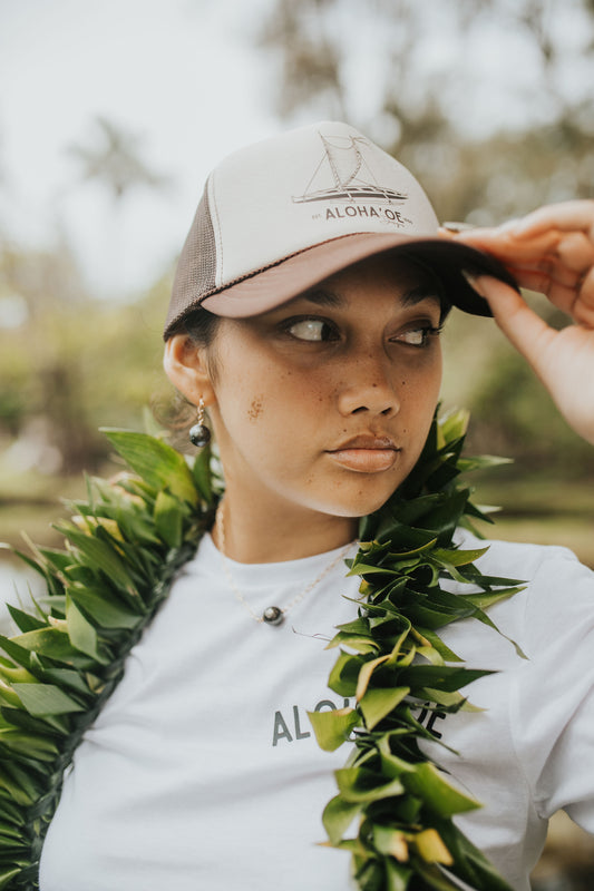 Sailing Canoe Trucker Hat by Aloha ‘Oe Designs