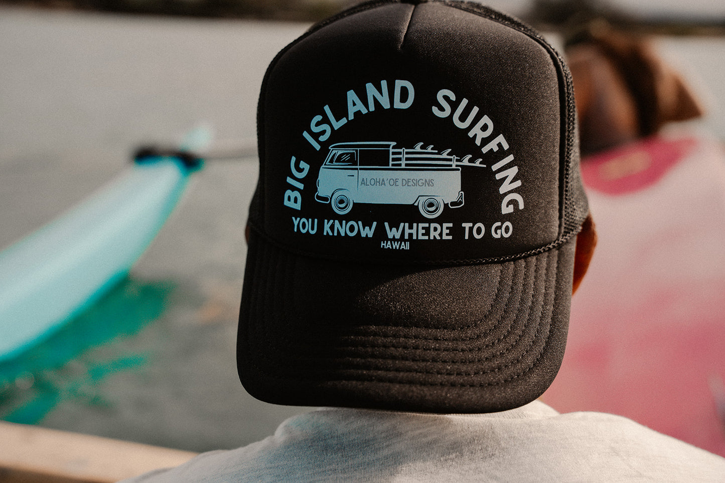 Big Island Surfing Aloha ‘Oe Trucker Hat