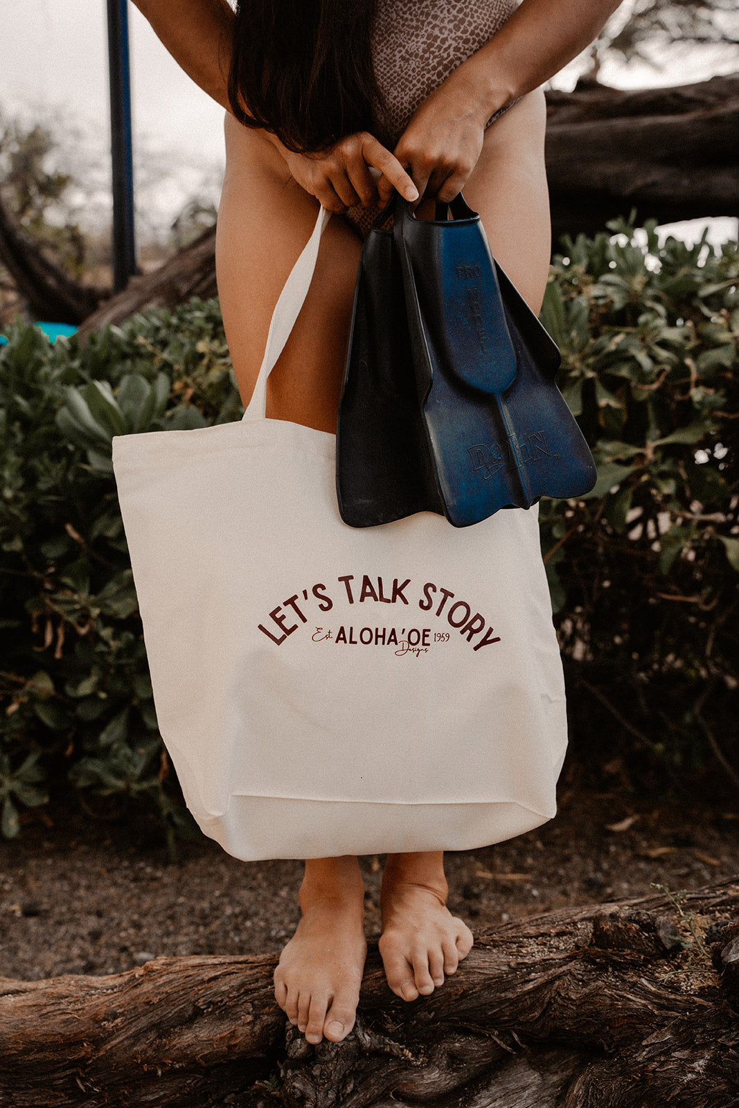 Let’s Talk Story Canvas Bag by Aloha ‘Oe Designs