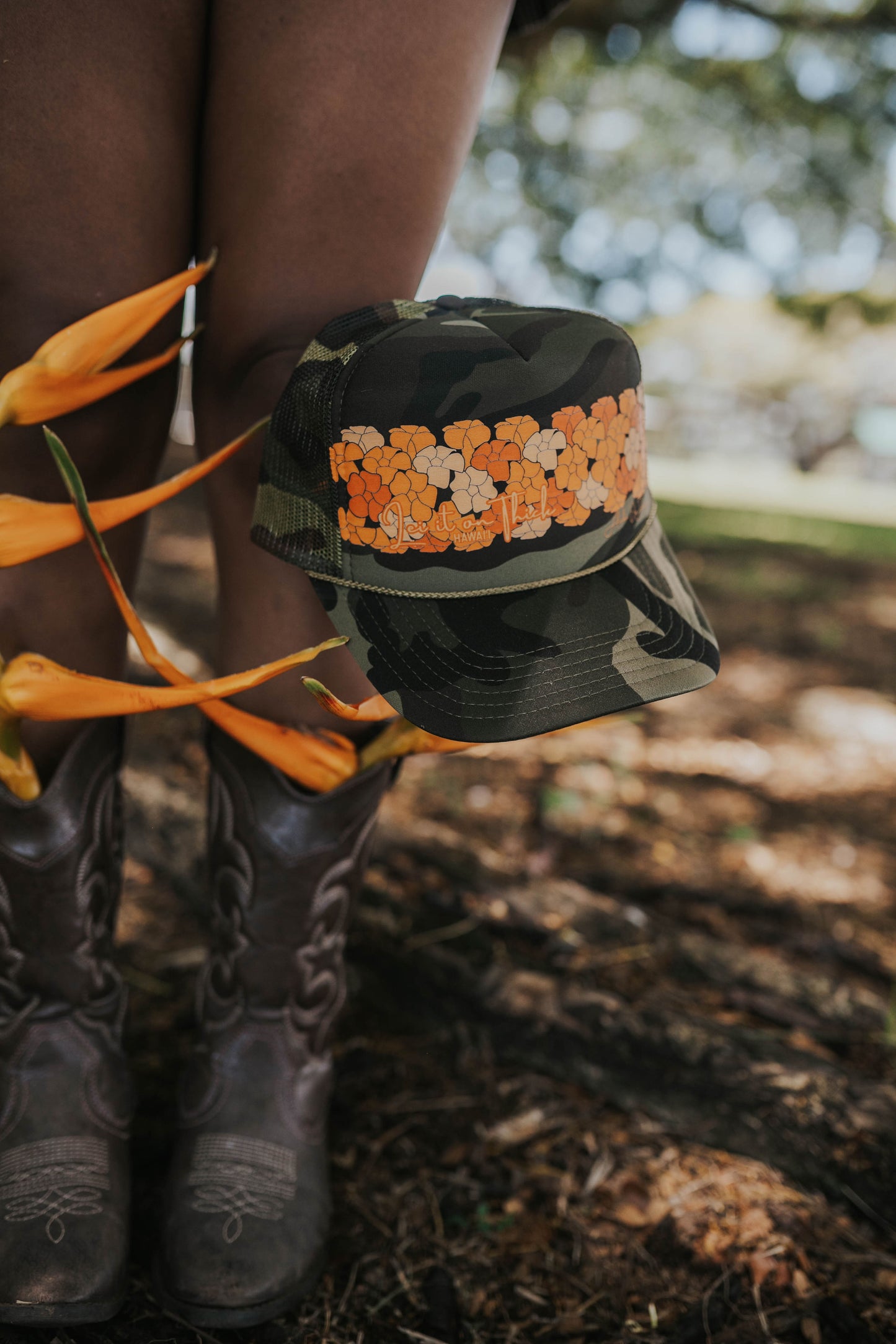 Lei It on Thick Trucker Hat