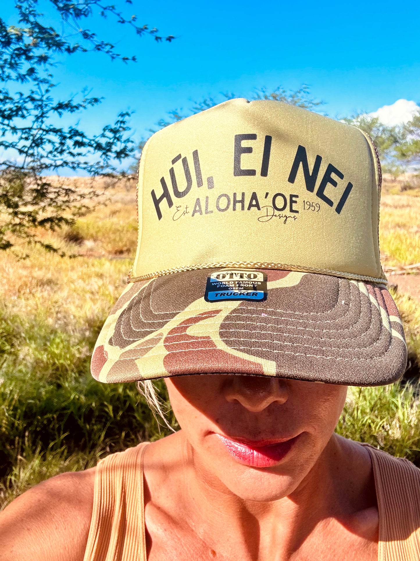 Hūi, ei nei trucker hat by Aloha ‘Oe Designs