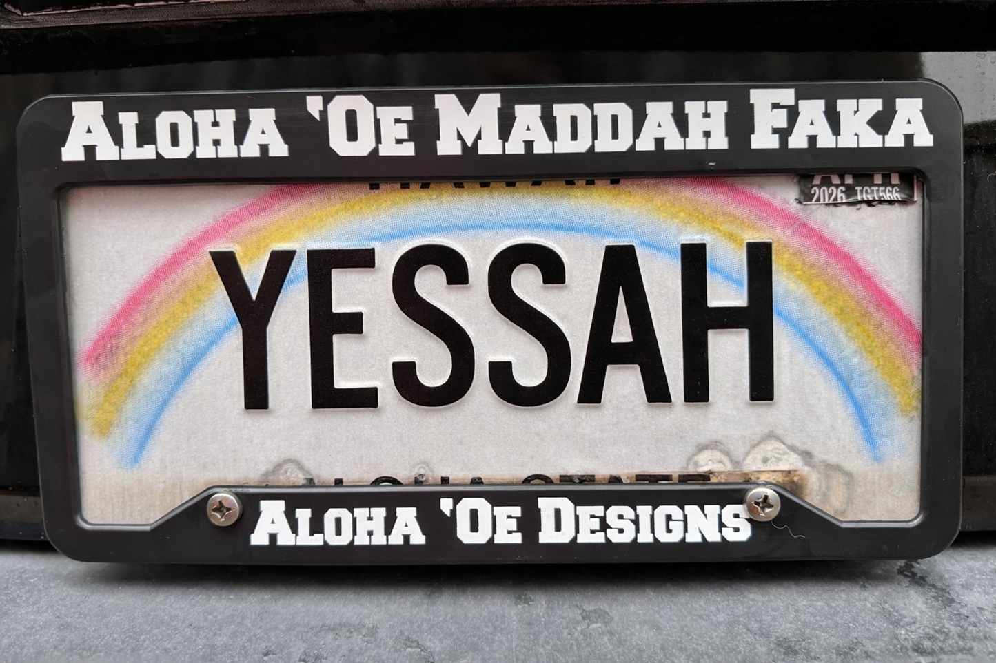 Aloha ‘Oe Maddah Fakas License Plate Cover