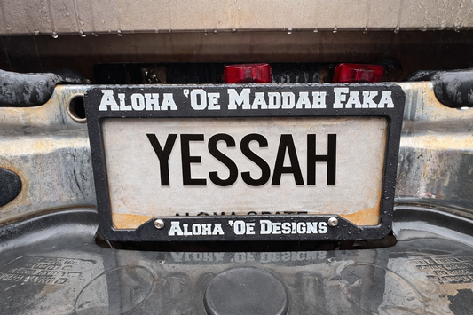 Aloha ‘Oe Maddah Fakas License Plate Cover