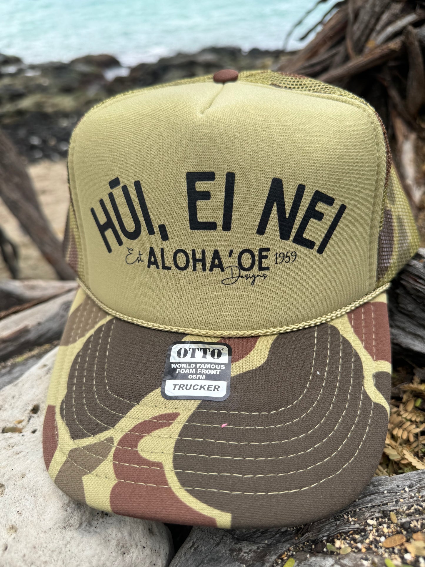 Hūi, ei nei trucker hat by Aloha ‘Oe Designs