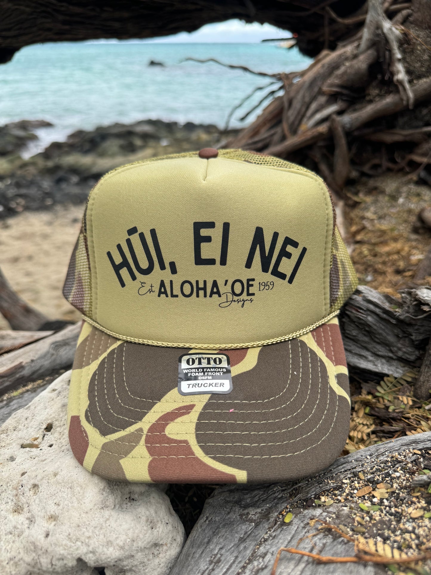 Hūi, ei nei trucker hat by Aloha ‘Oe Designs