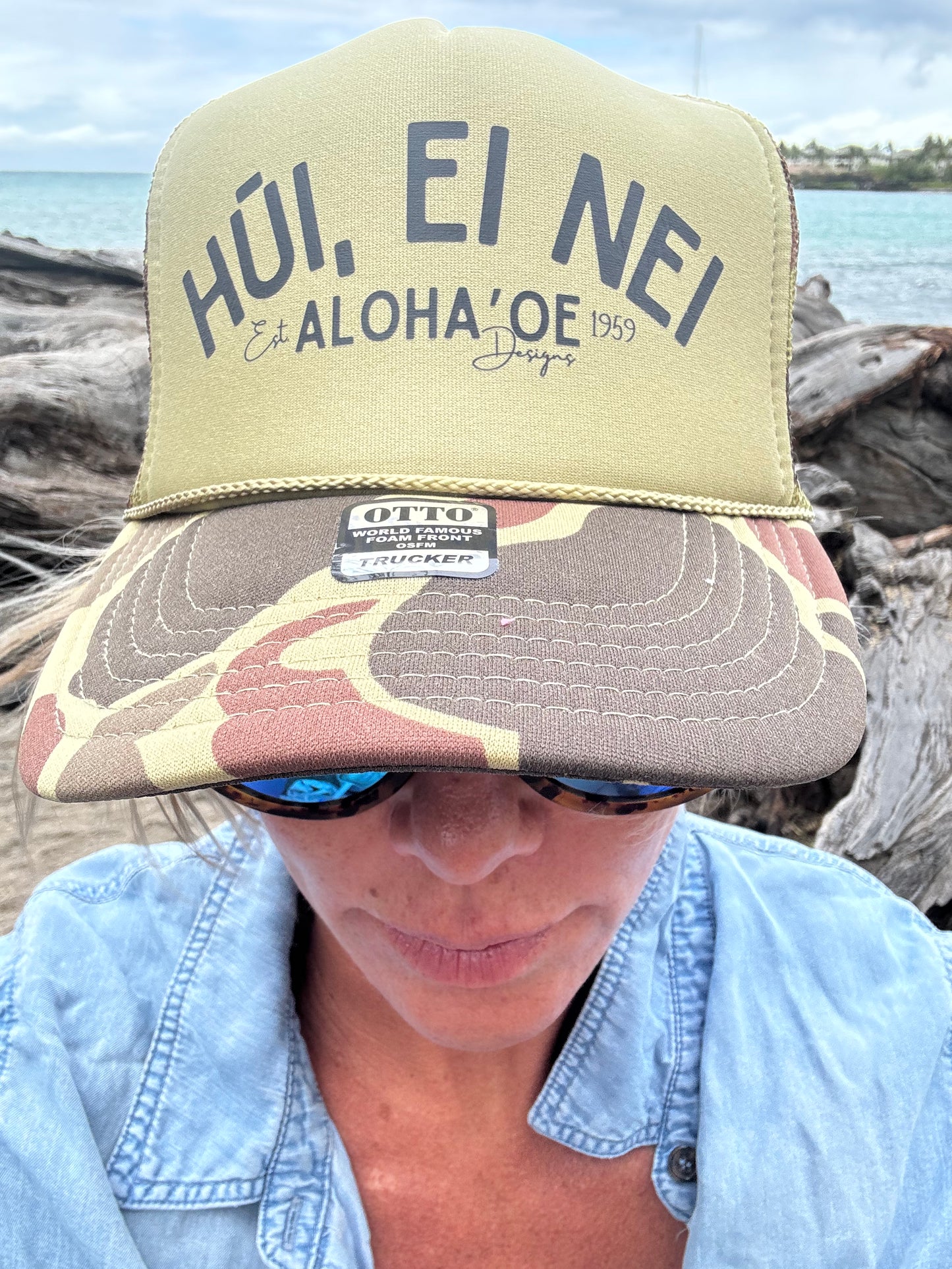 Hūi, ei nei trucker hat by Aloha ‘Oe Designs