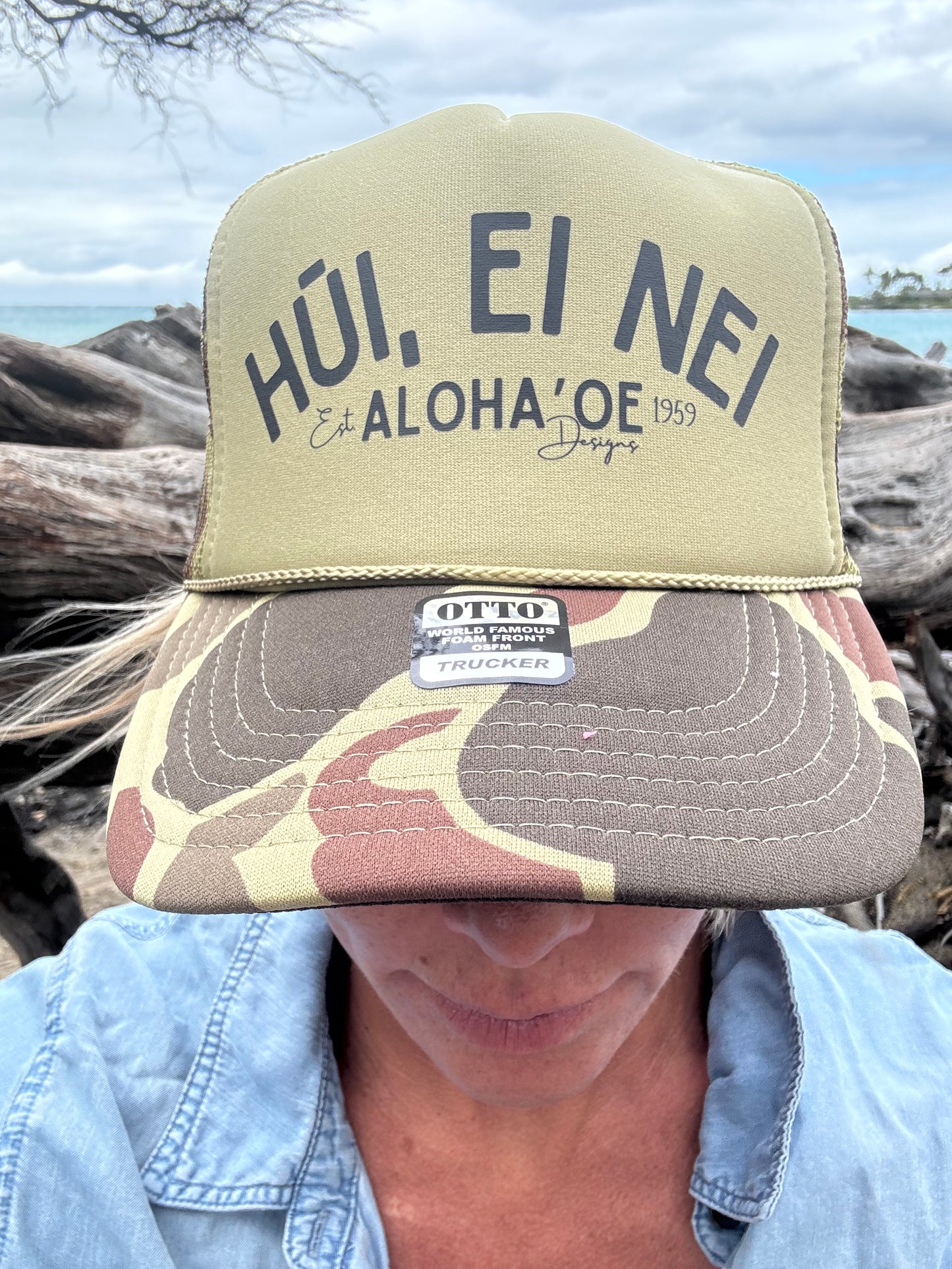 Hūi, ei nei trucker hat by Aloha ‘Oe Designs